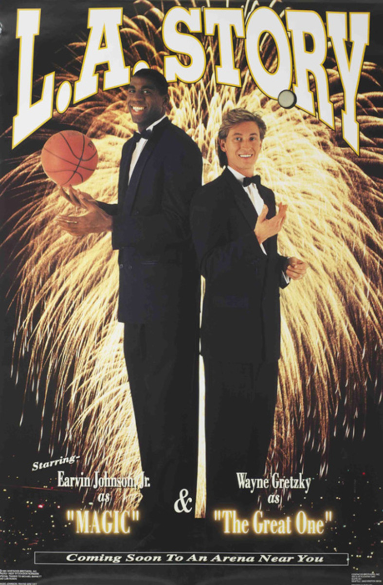Magic Johnson and Wayne Gretzky