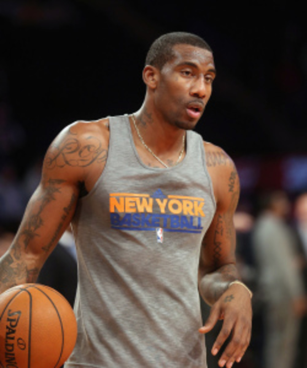 Amar'e Stoudemire could return to the Knicks this week, but not without a stop in the NBDL. (Bruce Bennett/Getty Images)