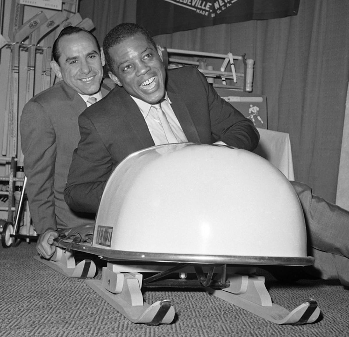 Willie Mays and Yogi Berra