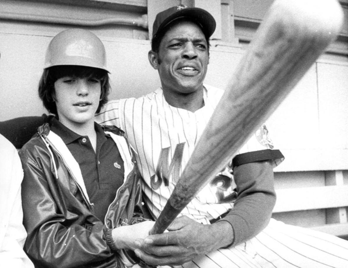 John F. Kennedy, Jr. and Willie Mays