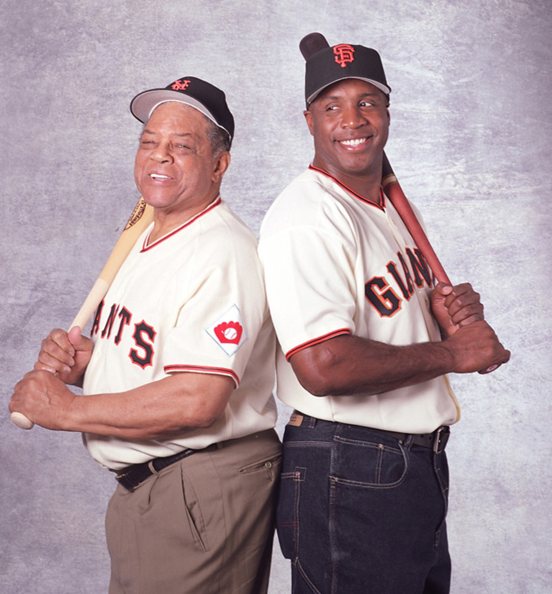 Willie Mays and Barry Bonds