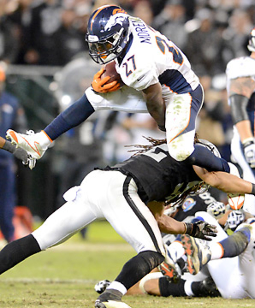 Knowshon Moreno is averaging 120.3 total yards per game since becoming a starter in Week 12.