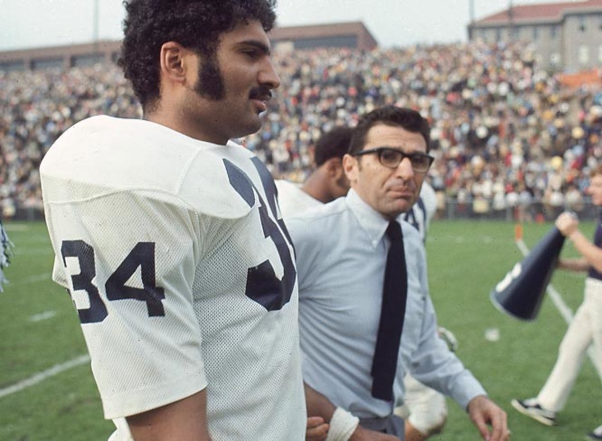 Joe Paterno and Franco Harris