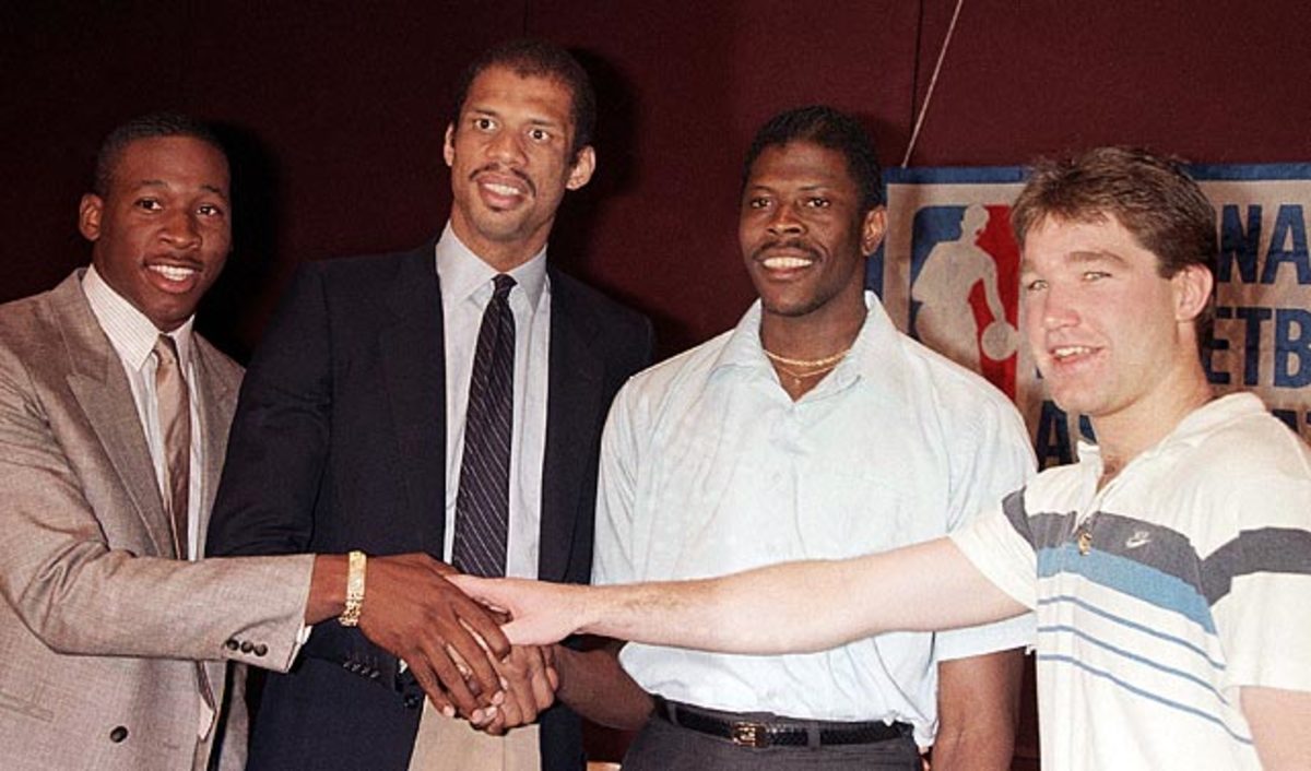 Wayman Tisdale, Kareem Abdul-Jabbar, Patrick Ewing and Chris Mullin