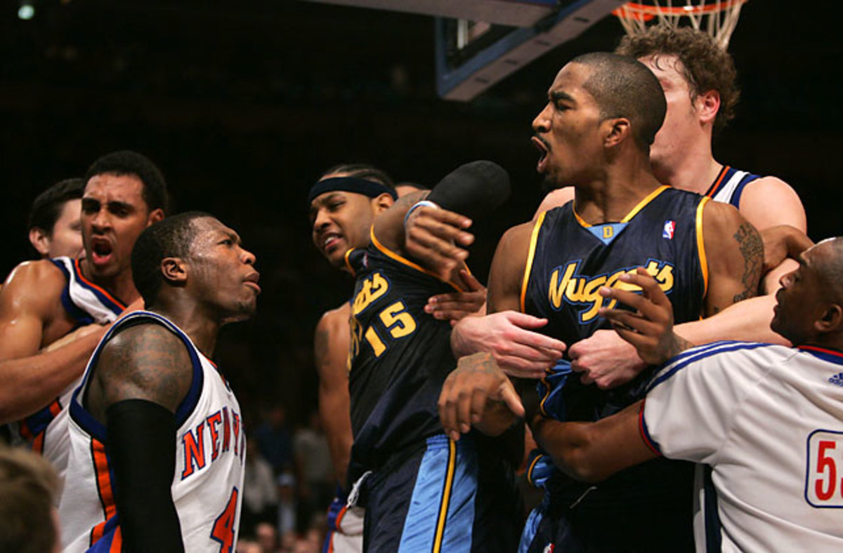 Nate Robinson, Knicks and J.R. Smith, Nuggets