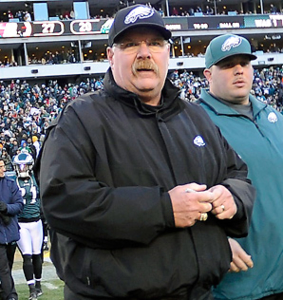 Andy Reid's Eagles have dropped 11 of their last 12. (Michael Perez/AP)