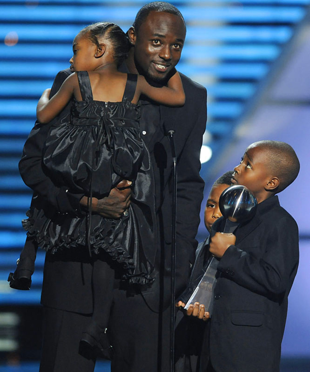 Santonio Holmes and family