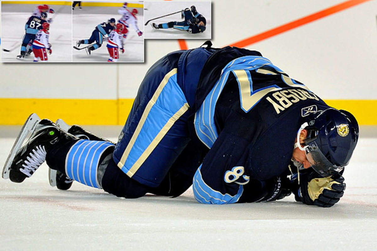 Sidney Crosby concussed