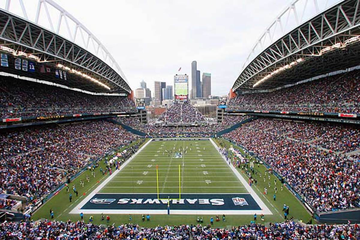 Qwest Field's end zone