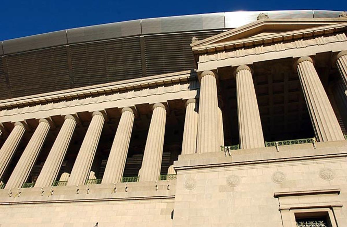 Soldier Field's columns
