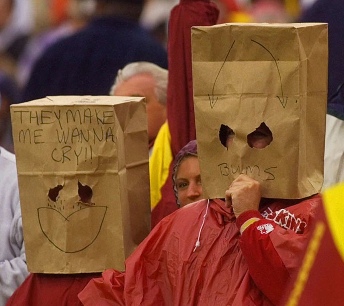 Fans With Bags Over Their Heads Sports Illustrated