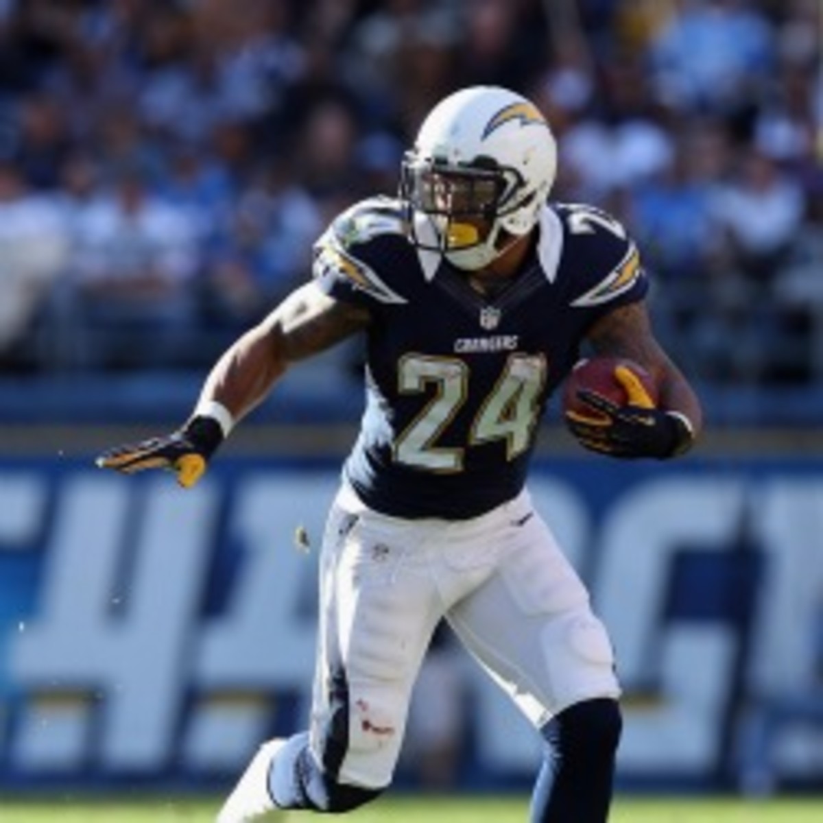 Chargers running back Ryan Mathews was placed on IR with an injured collarbone. (Jeff Gross/Getty Images)