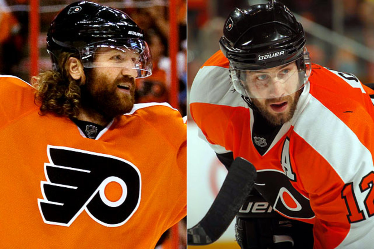 Scott Hartnell and Simon Gagne
