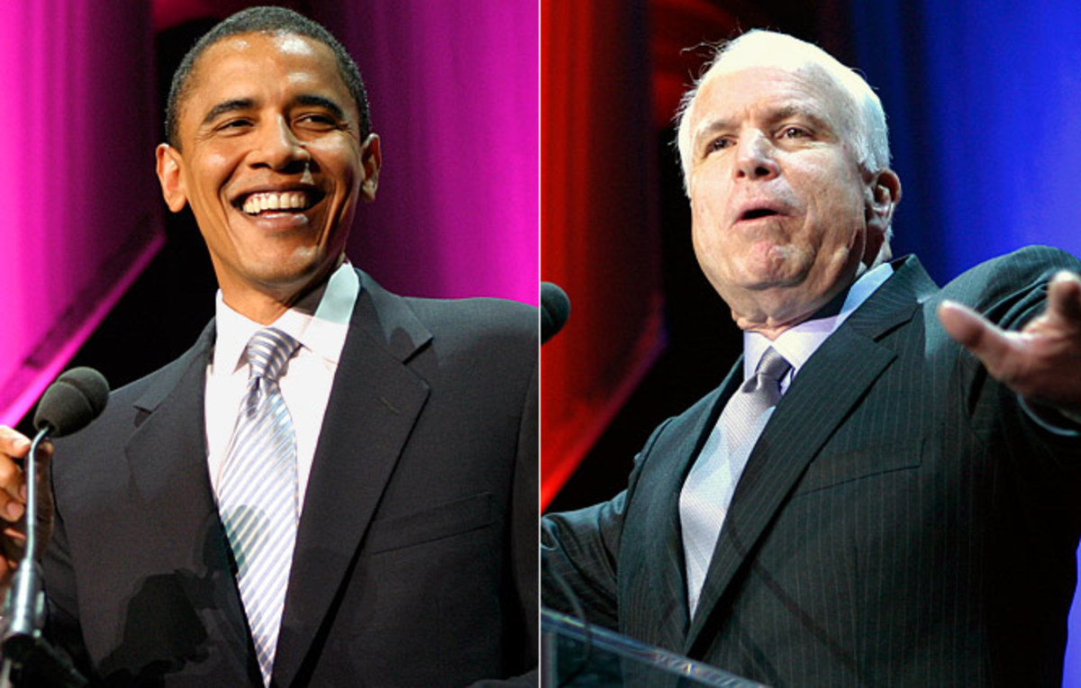 Barack Obama and John McCain