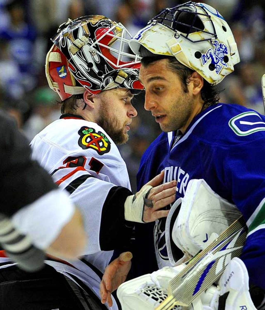 Antti Niemi and Roberto Luongo