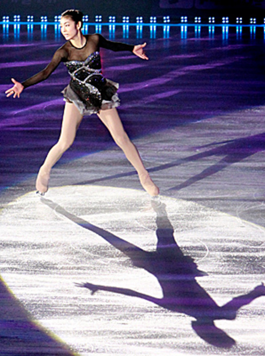 Kim Yu-na, shown here at an August 2011 ice show, hadn't skated competitively since the world championships in Moscow in April 2011