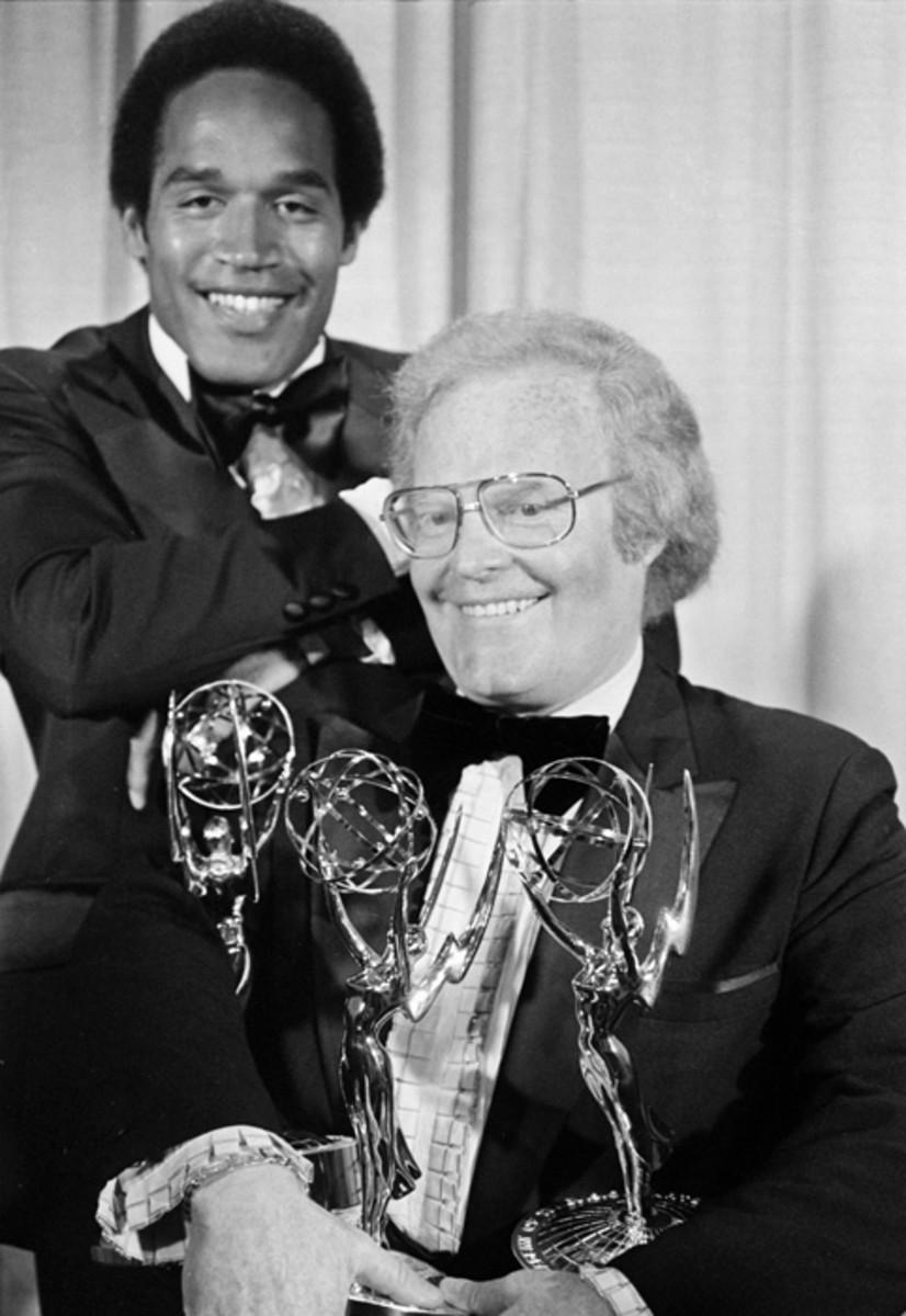 O.J. Simpson and Roone Arledge