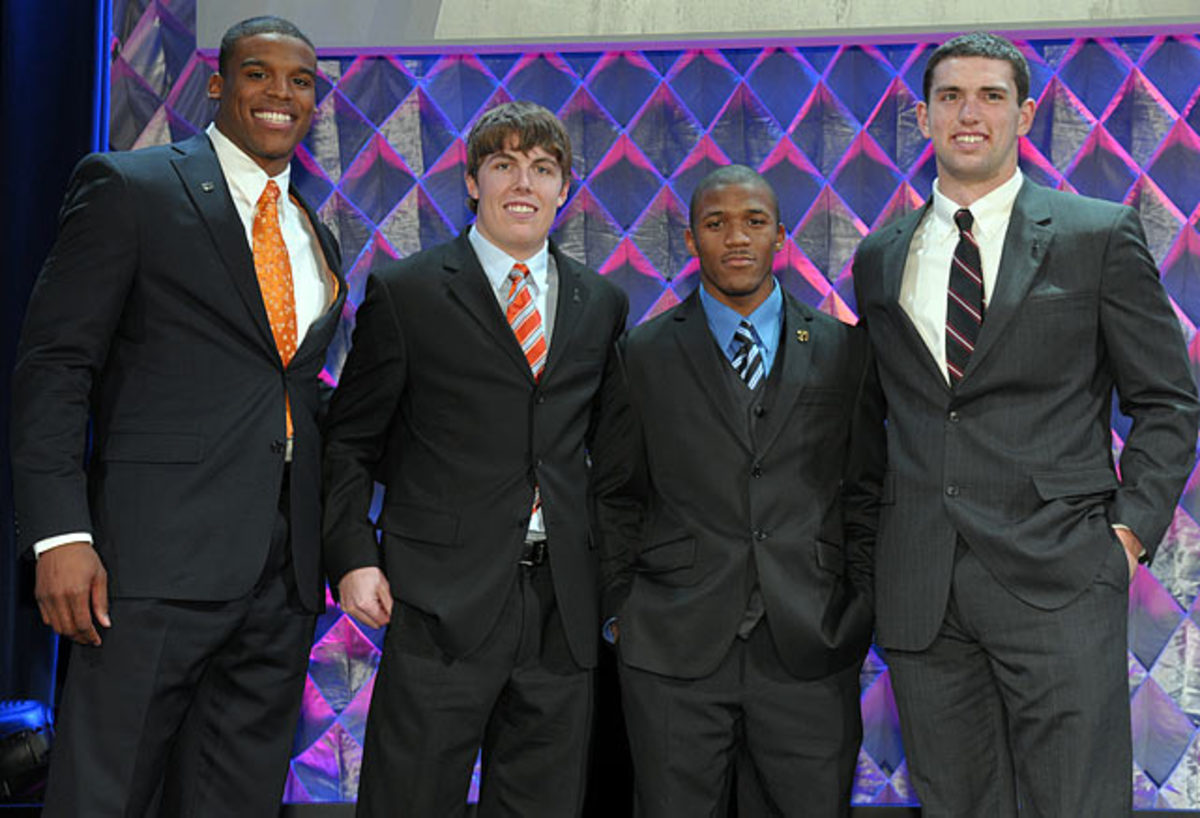 Cam Newton, Kellen Moore, LaMichael James and Andrew Luck 