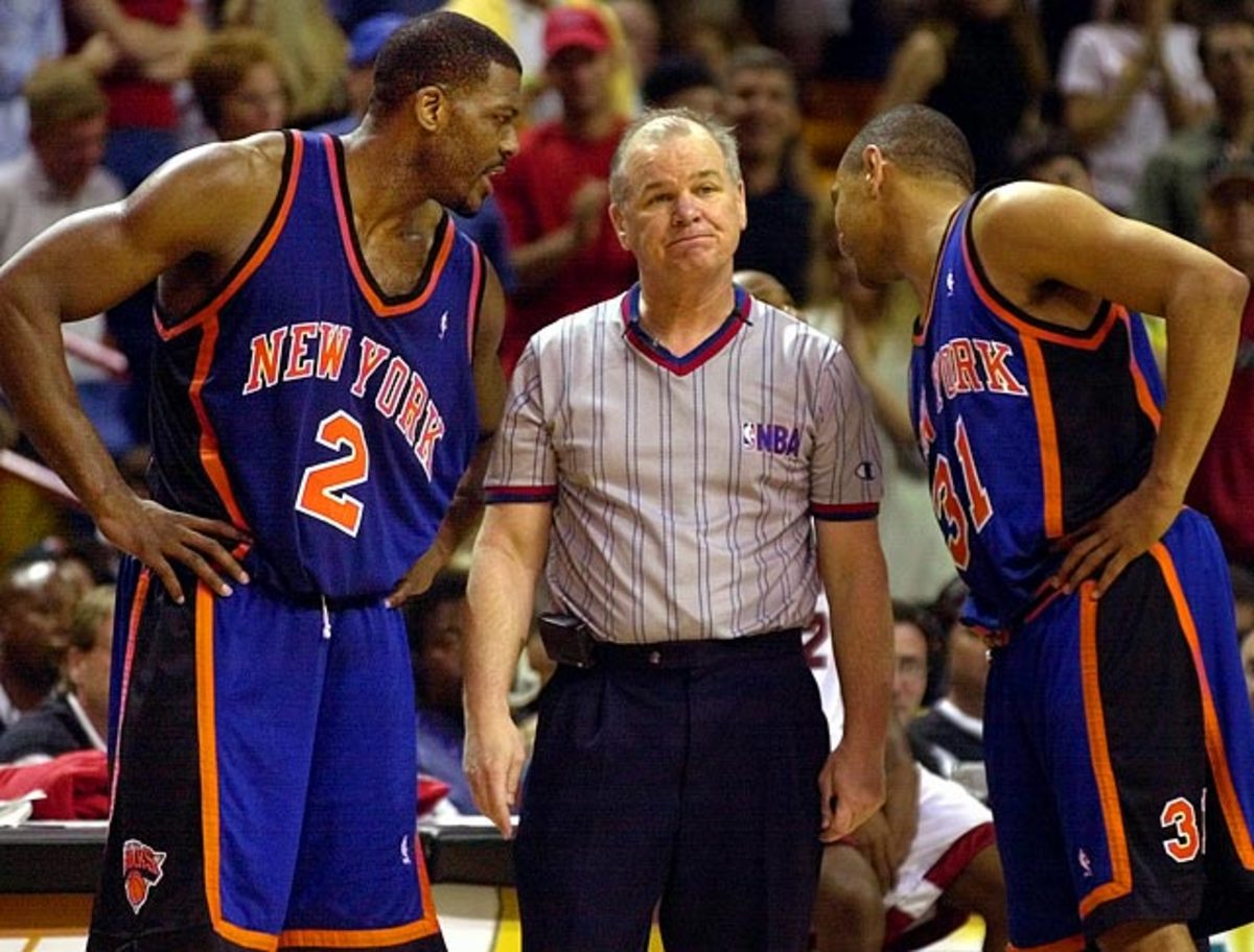 Larry Johnson, Joey Crawford and Mark Jackson