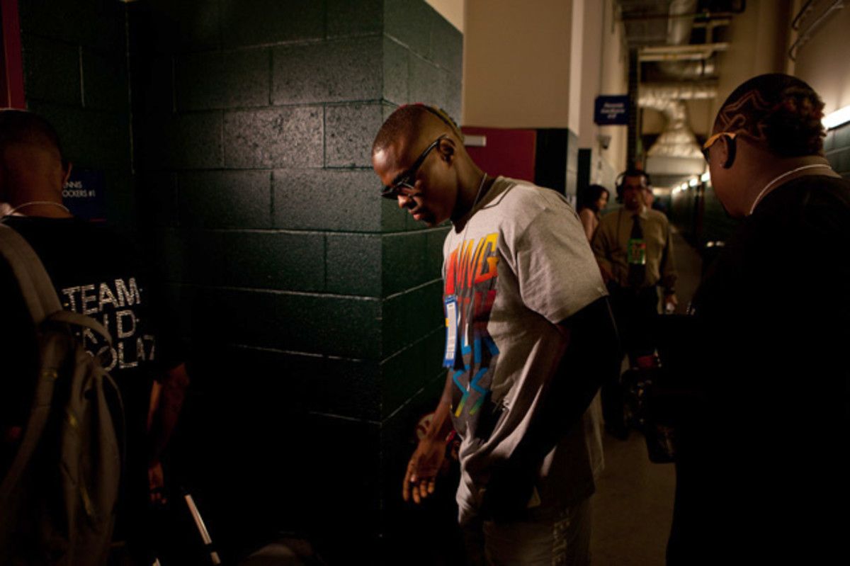 Entering the dressing room