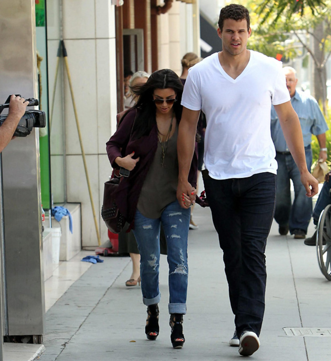Kim Kardashian and Kris Humphries