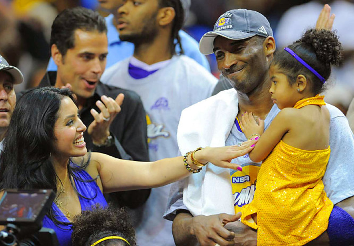 Kobe Bryant, his wife Vanessa and daughter Gianna