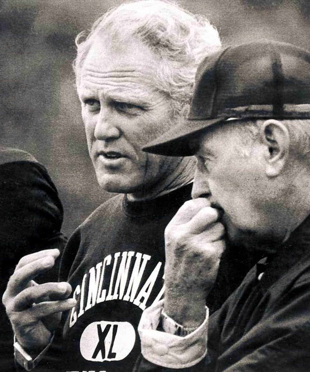 Walsh as the receivers coach for the Bengals in 1975.