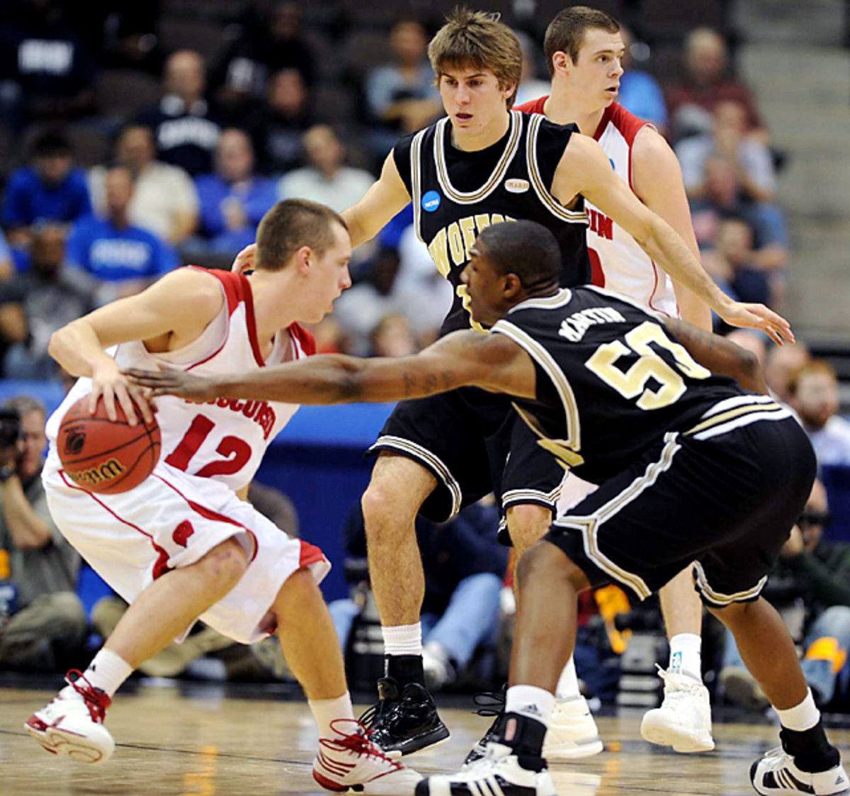 Wisconsin 53, Wofford 49
