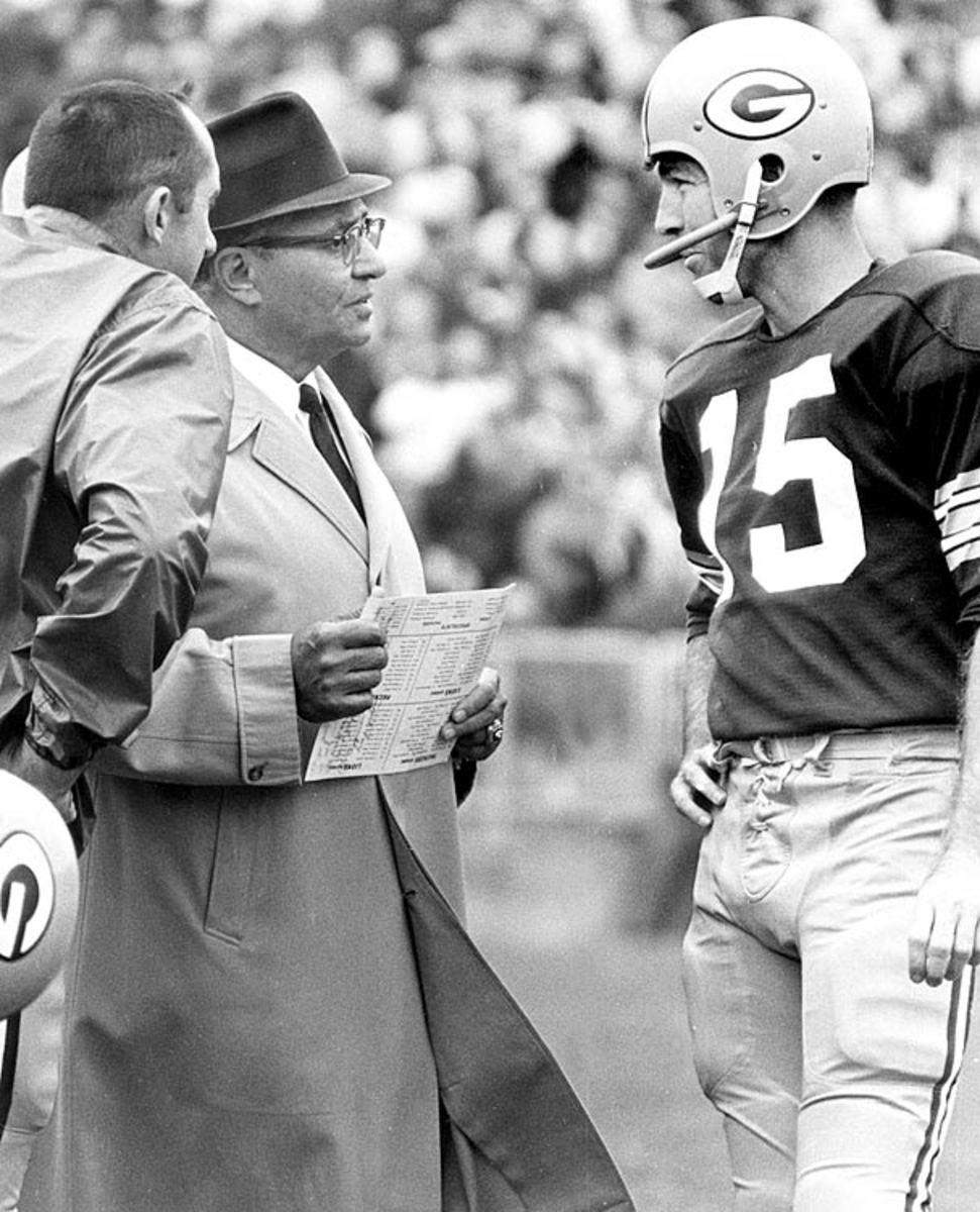 Vince Lombardi and Bart Starr