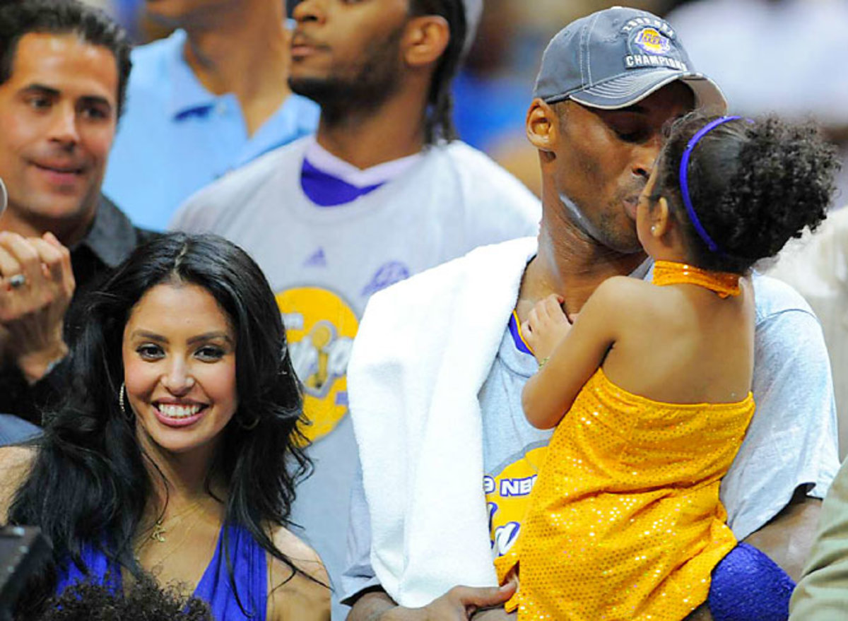 Kobe Bryant, his wife Vanessa and daughter Gianna