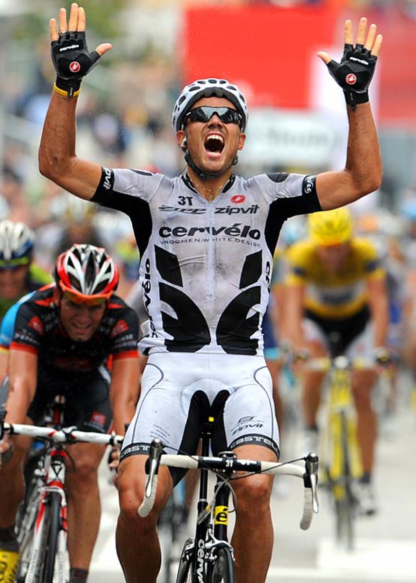Thor Hushovd (NOR) wins stage six
