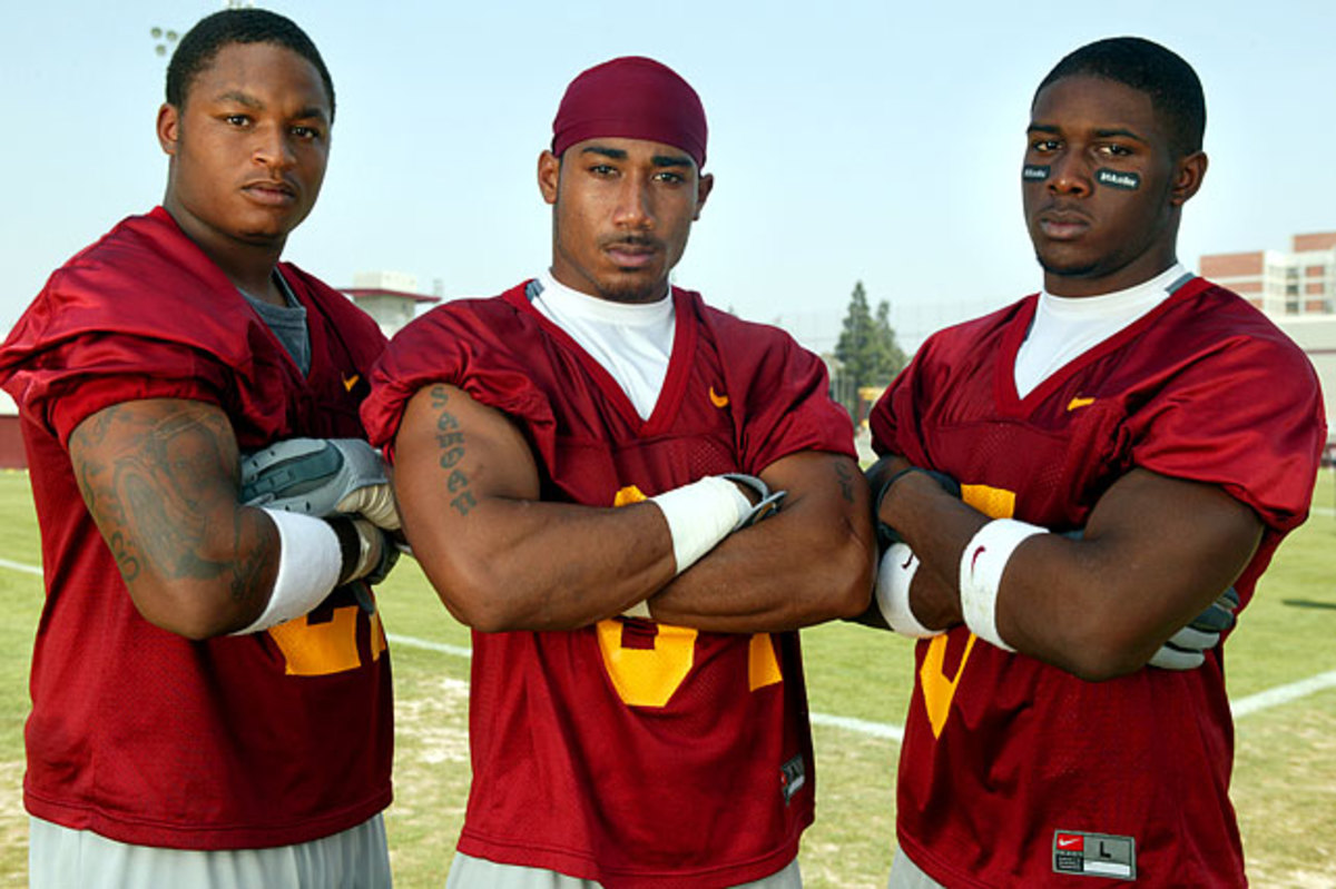 LenDale White, Hershel Dennis and Reggie Bush