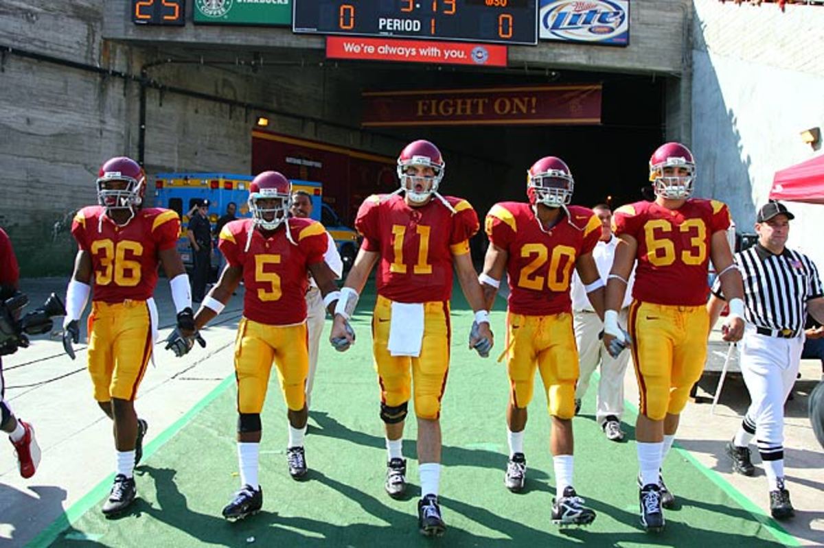 Josh Pinkard, Reggie Bush, Matt Leinart, Darnell Bing and Travis Draper 