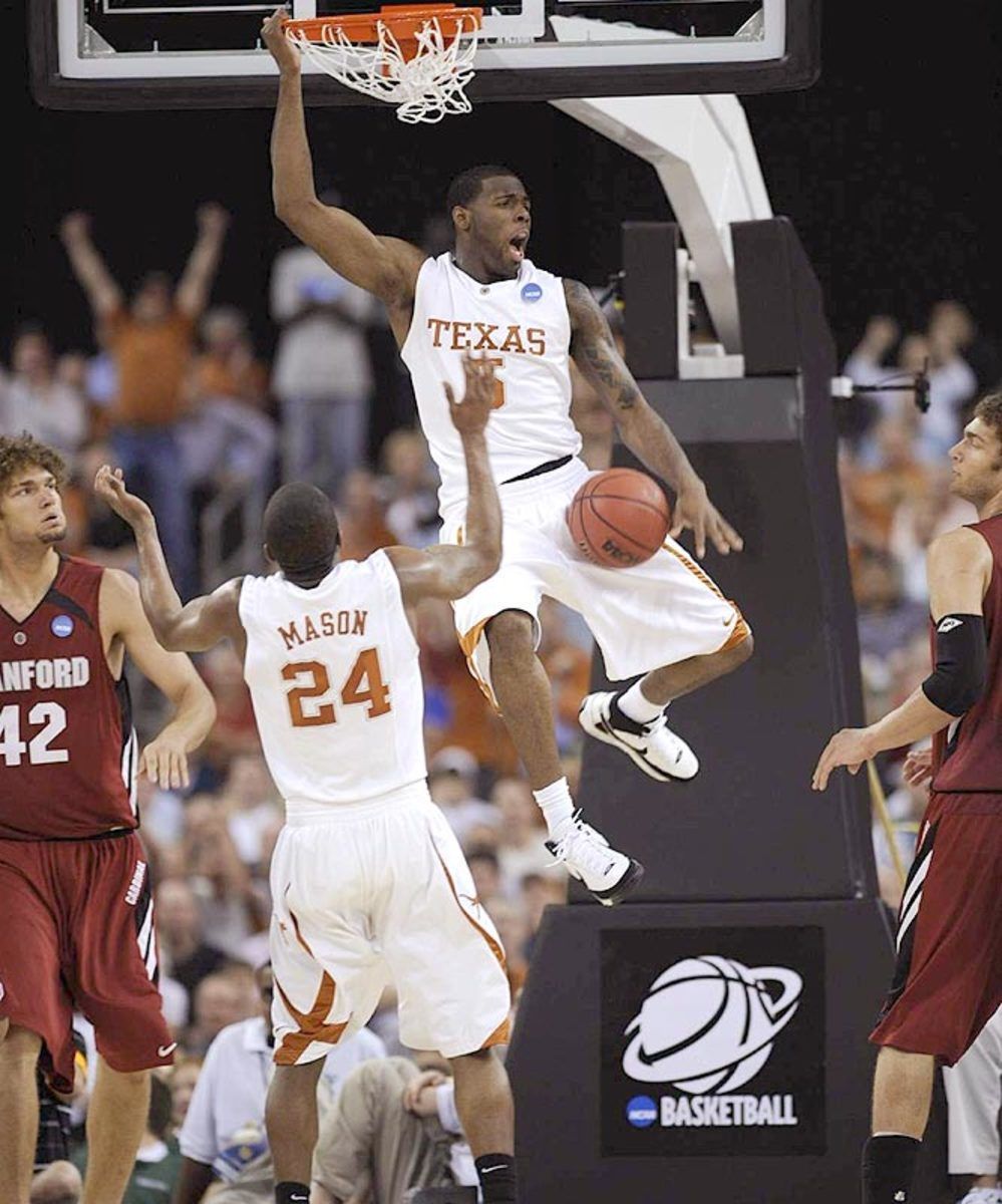 (2) Texas 82, (3) Stanford 62
