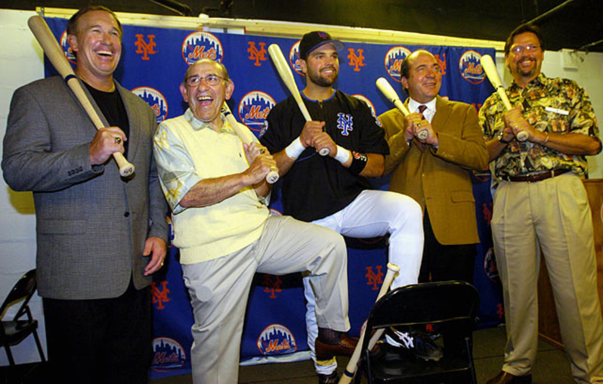 Gary Carter, Yogi Berra, Mike Piazza, Johnny Bench and Carlton Fisk