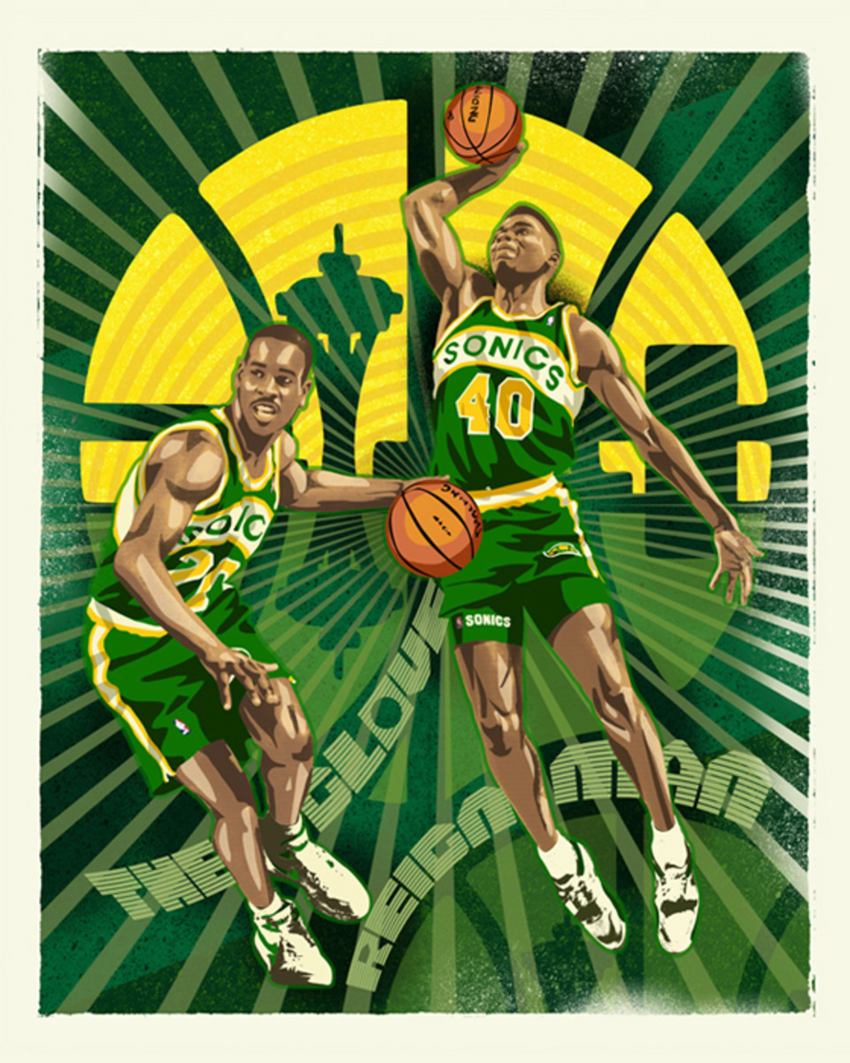 Gary Payton and Shawn Kemp