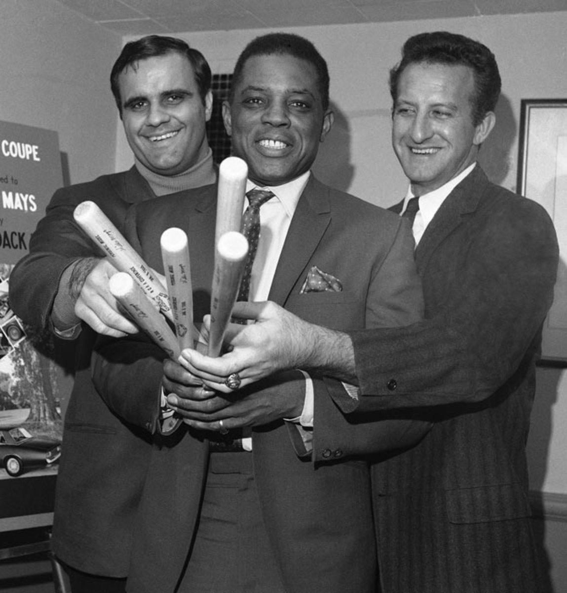 Joe Torre, Willie Mays and Bob Uecker