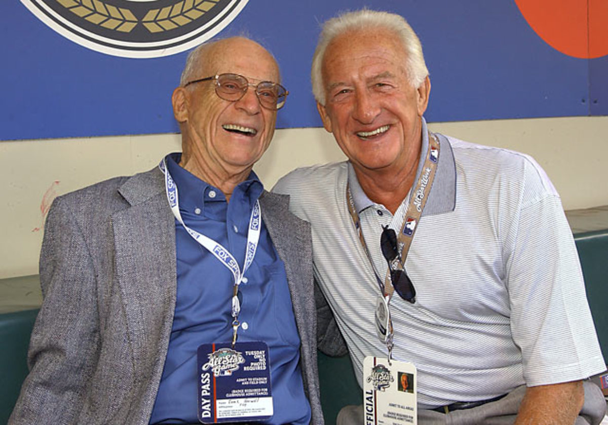 Ernie Harwell and Bob Uecker 