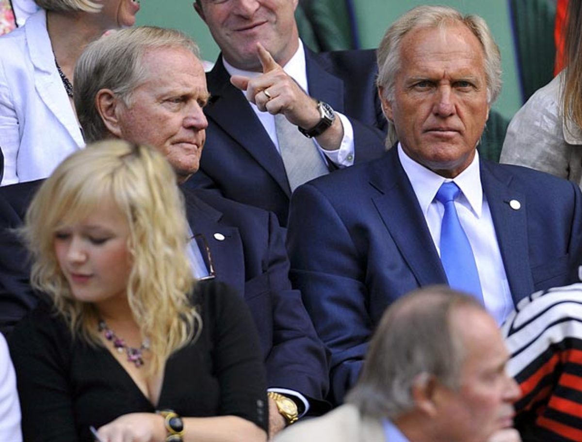 Jack Nicklaus and Greg Norman