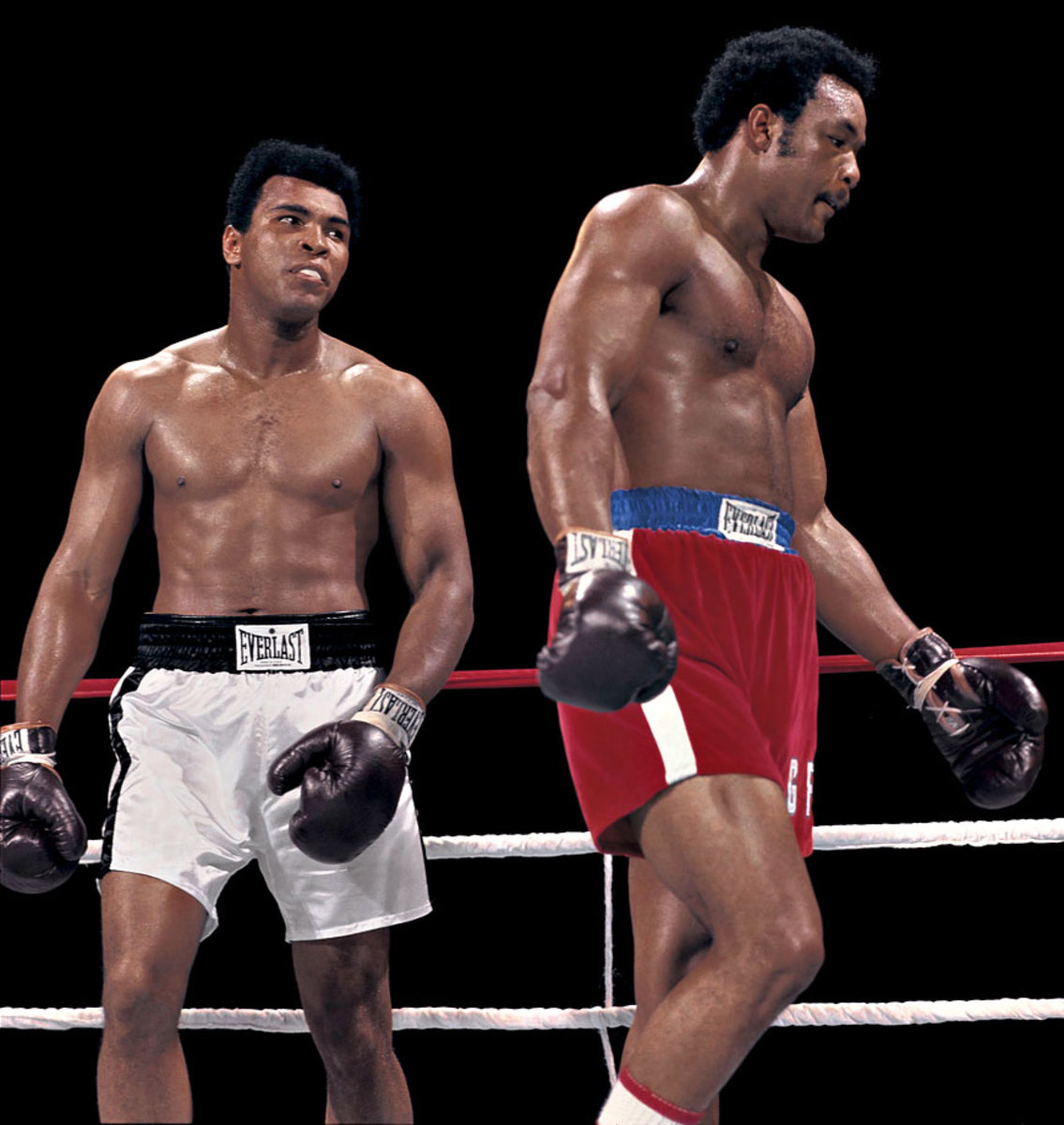 1974 BOXING MUHAMMAD ALI vs GEORGE FOREMAN RUMBLE IN THE JUNGLE 8x10 PHOTO 