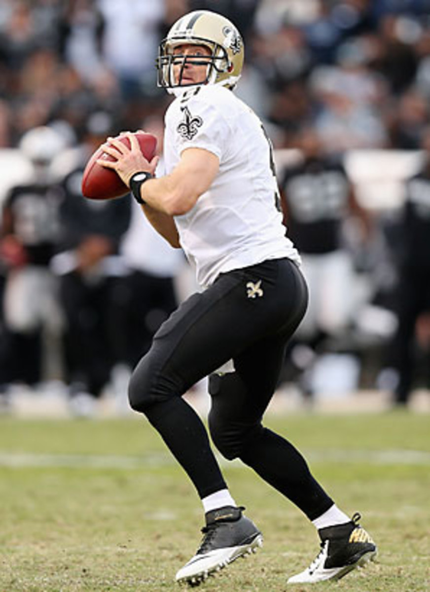 After throwing seven interceptions in his last two games, Drew Brees should be in for a more productive day versus the Buccaneers.