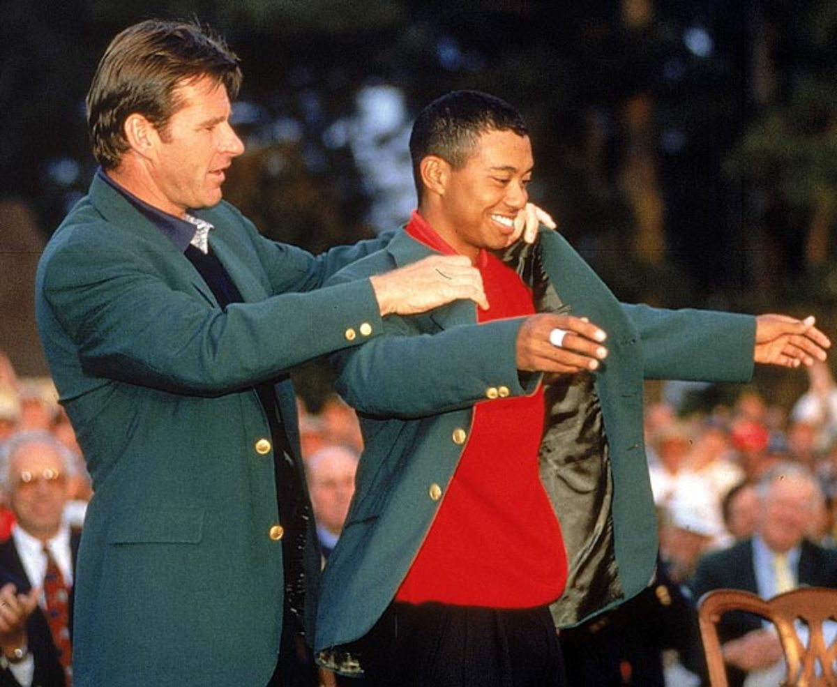 Tiger Woods becomes youngest Masters champ