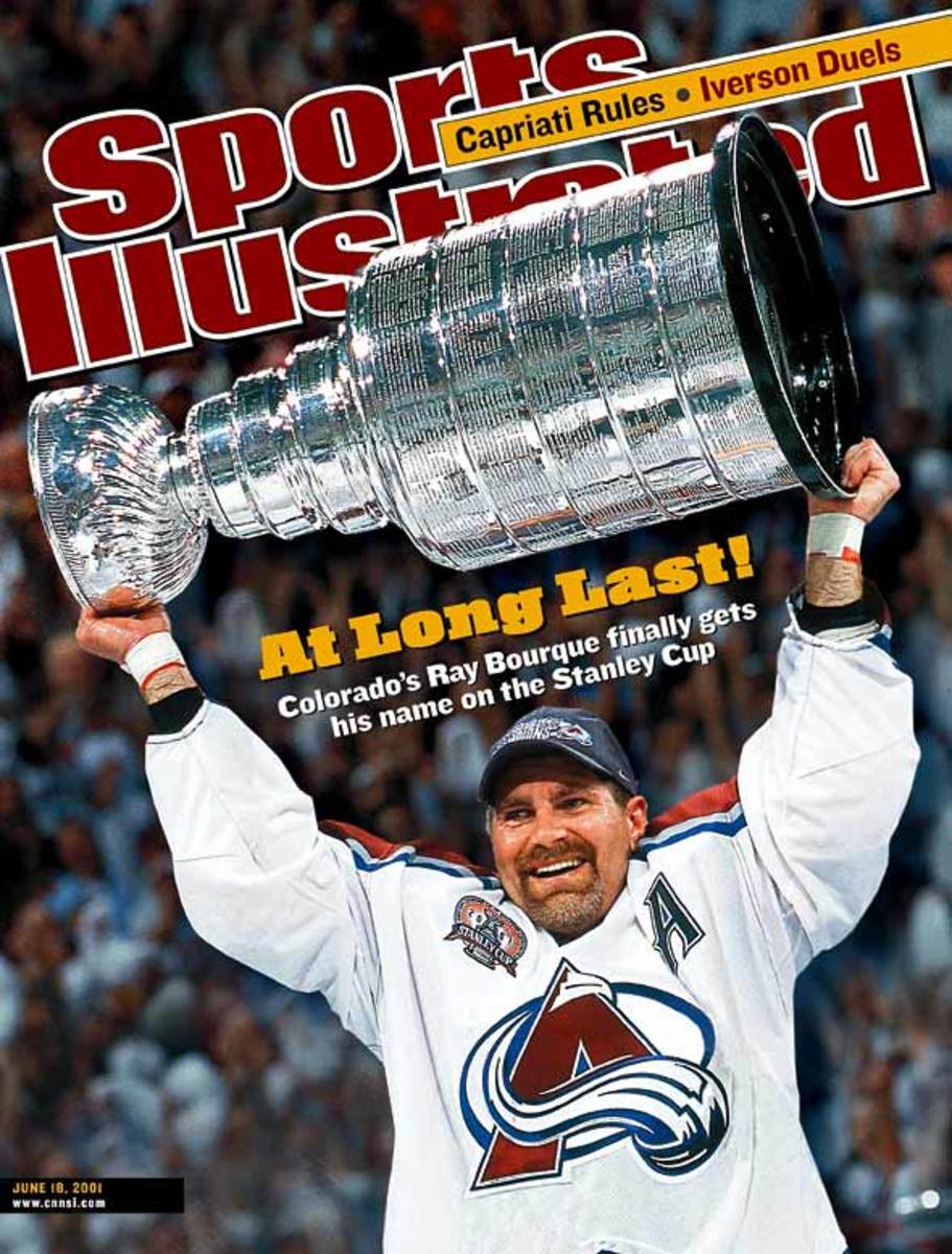 Ray Bourque finally wins his Stanley Cup after 22 seasons 