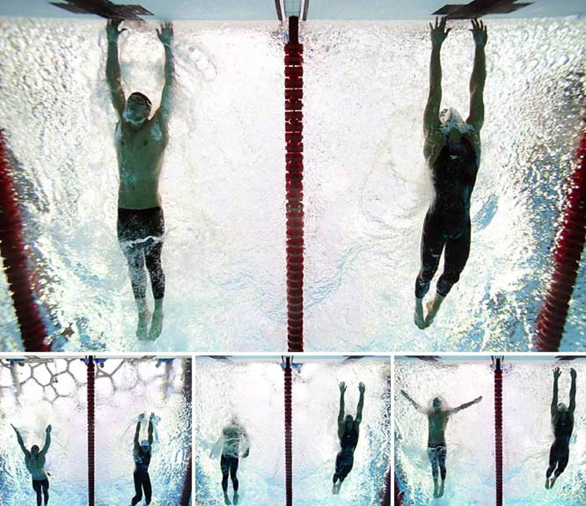 Michael Phelps out-touches Cavic for 100-meter butterfly win 