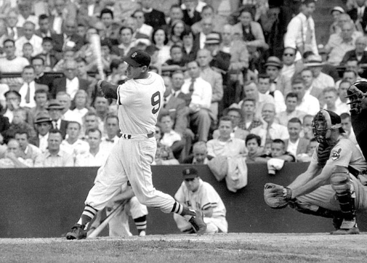 Ted Williams homers in his last at-bat