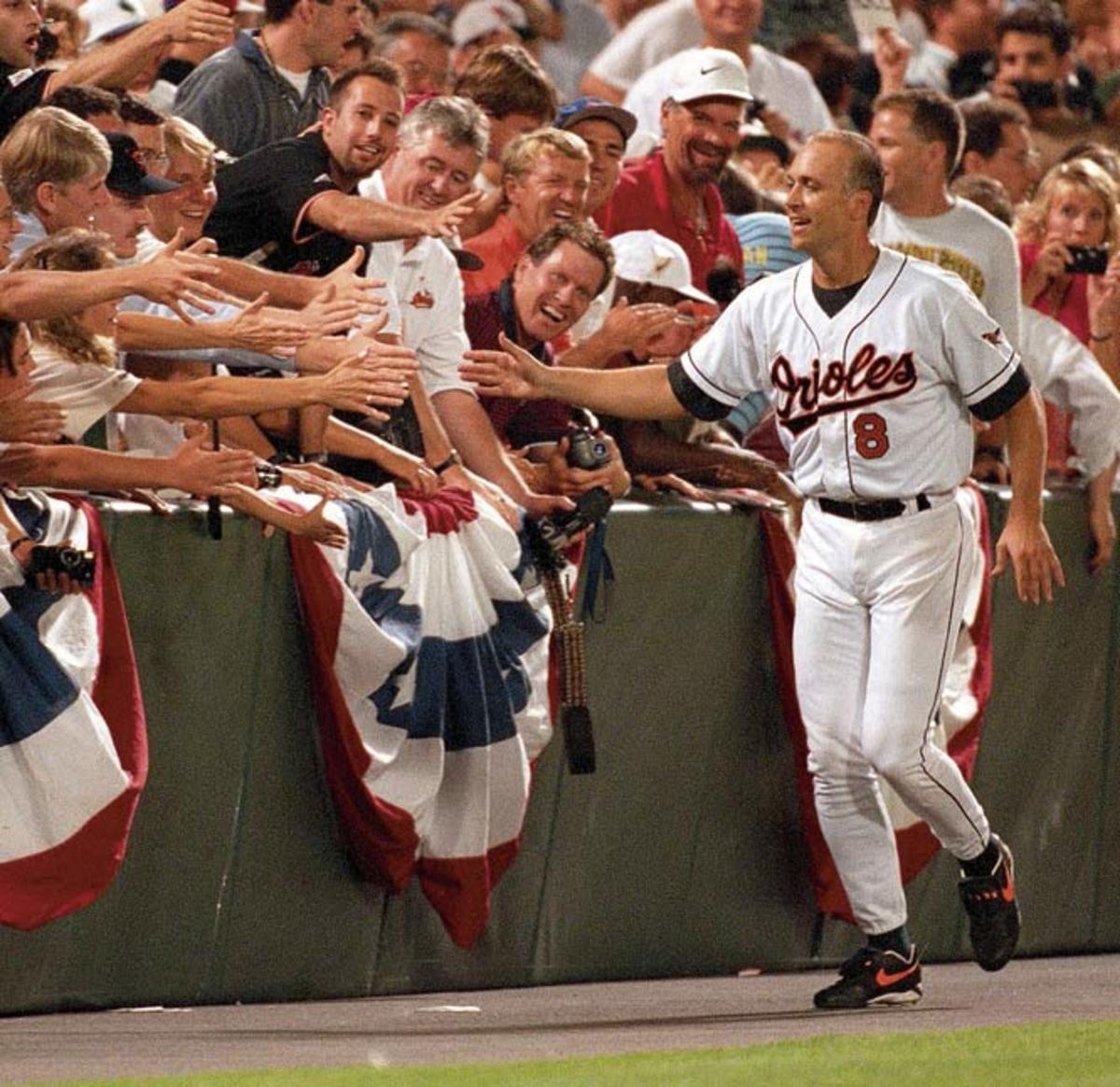 Cal Ripken starts his 2,131st consecutive game 