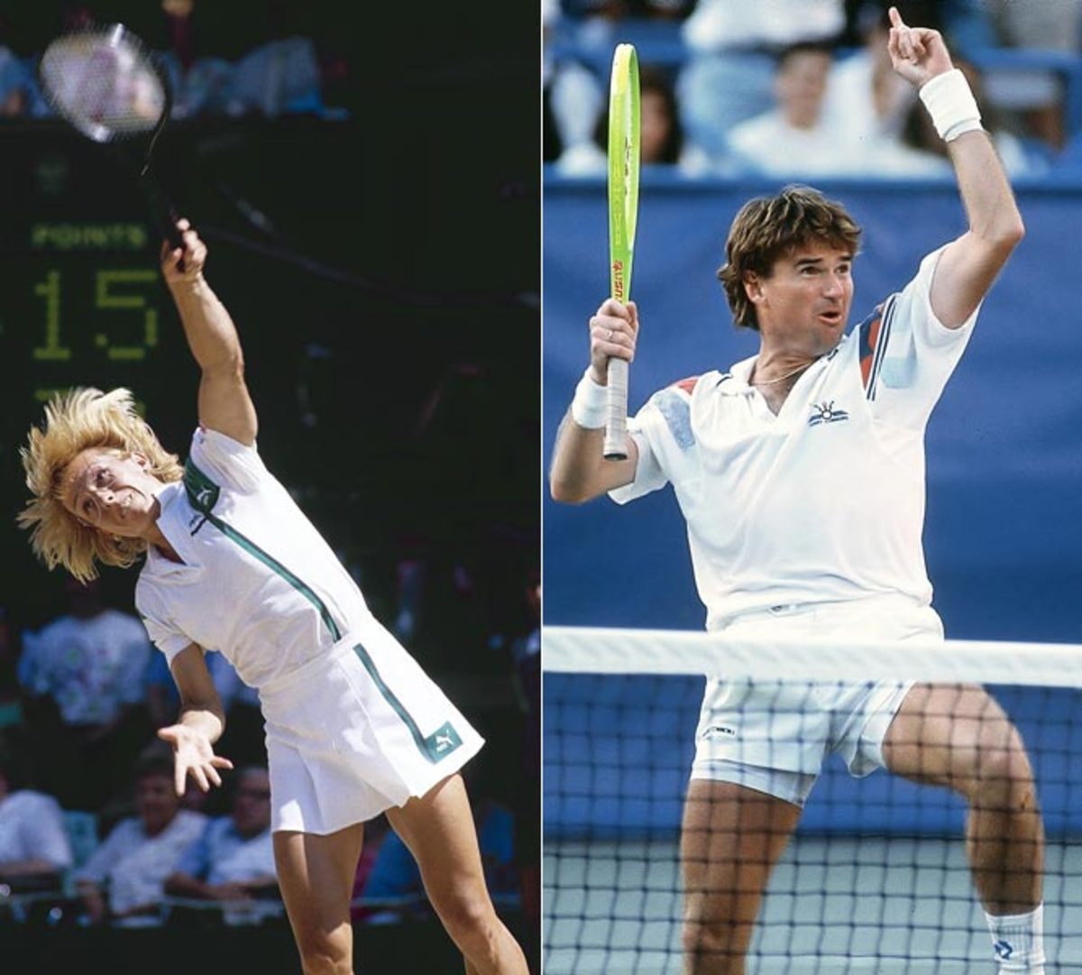 Jimmy Connors and Martina Navratilova