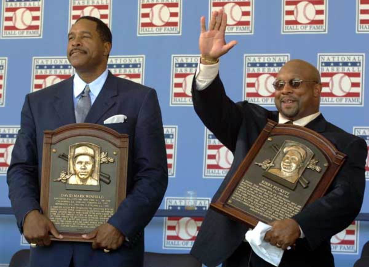 Dave Winfield and Kirby Puckett
