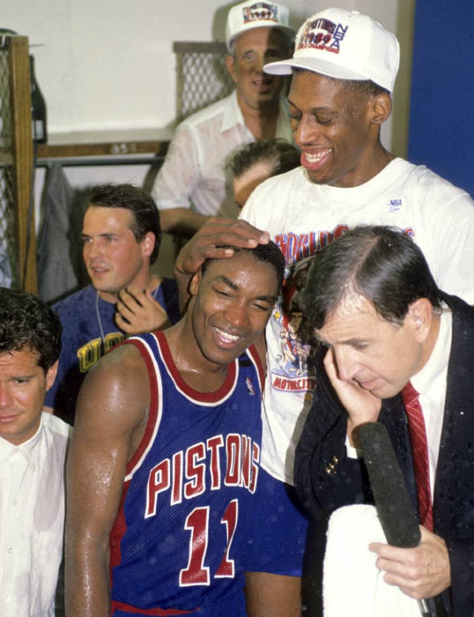 Isiah Thomas and Dennis Rodman