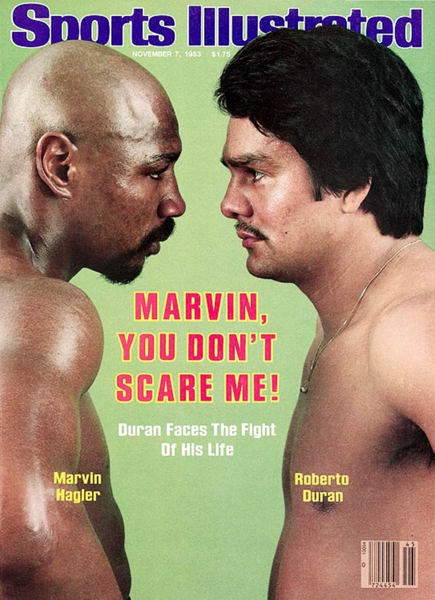 Marvin Hagler and Roberto Duran